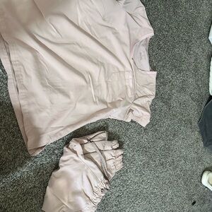 Jaanuu Blush Pocket Tee Set